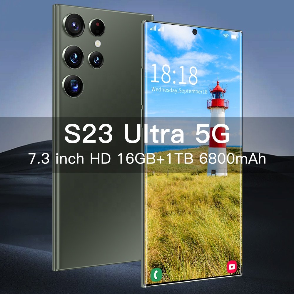 Hot Sale New Arrival For S23 Ultra 5g 6.8 Inch smartphone Gift A Memory Card 5000mah Full Screen Android Mobile Phone 12gb+512gb